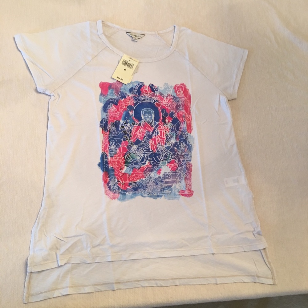 NWT Buddha Lucky Lotus Lucky Brand tee shirt - Picture 5 of 5